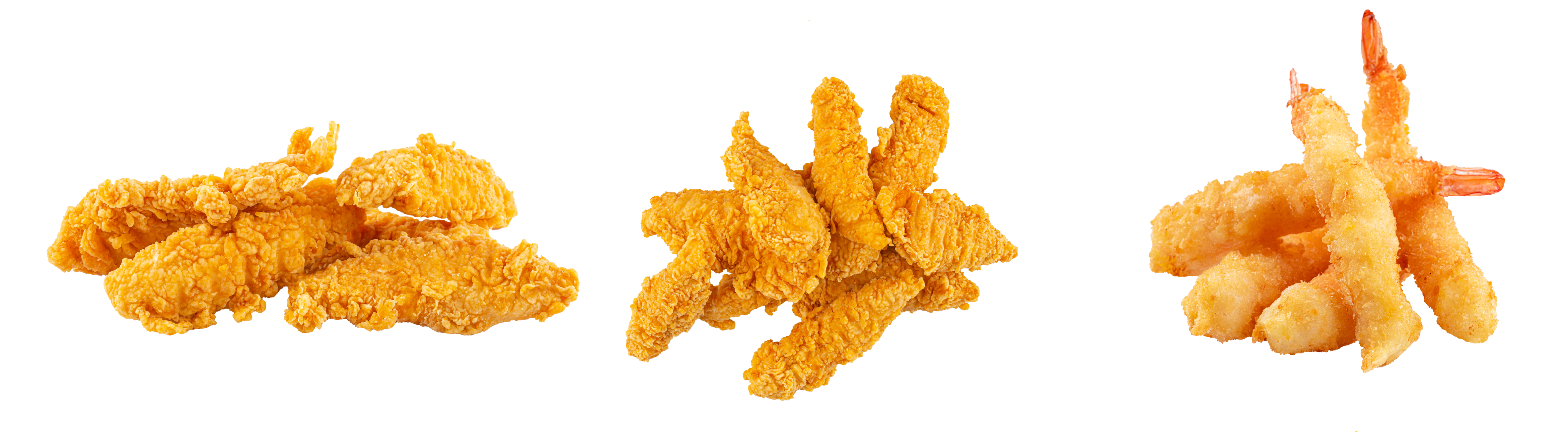 Fried seafood combo with shrimp